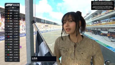 ​韩女团成员Lisa担任F1迈阿密站挥旗嘉宾